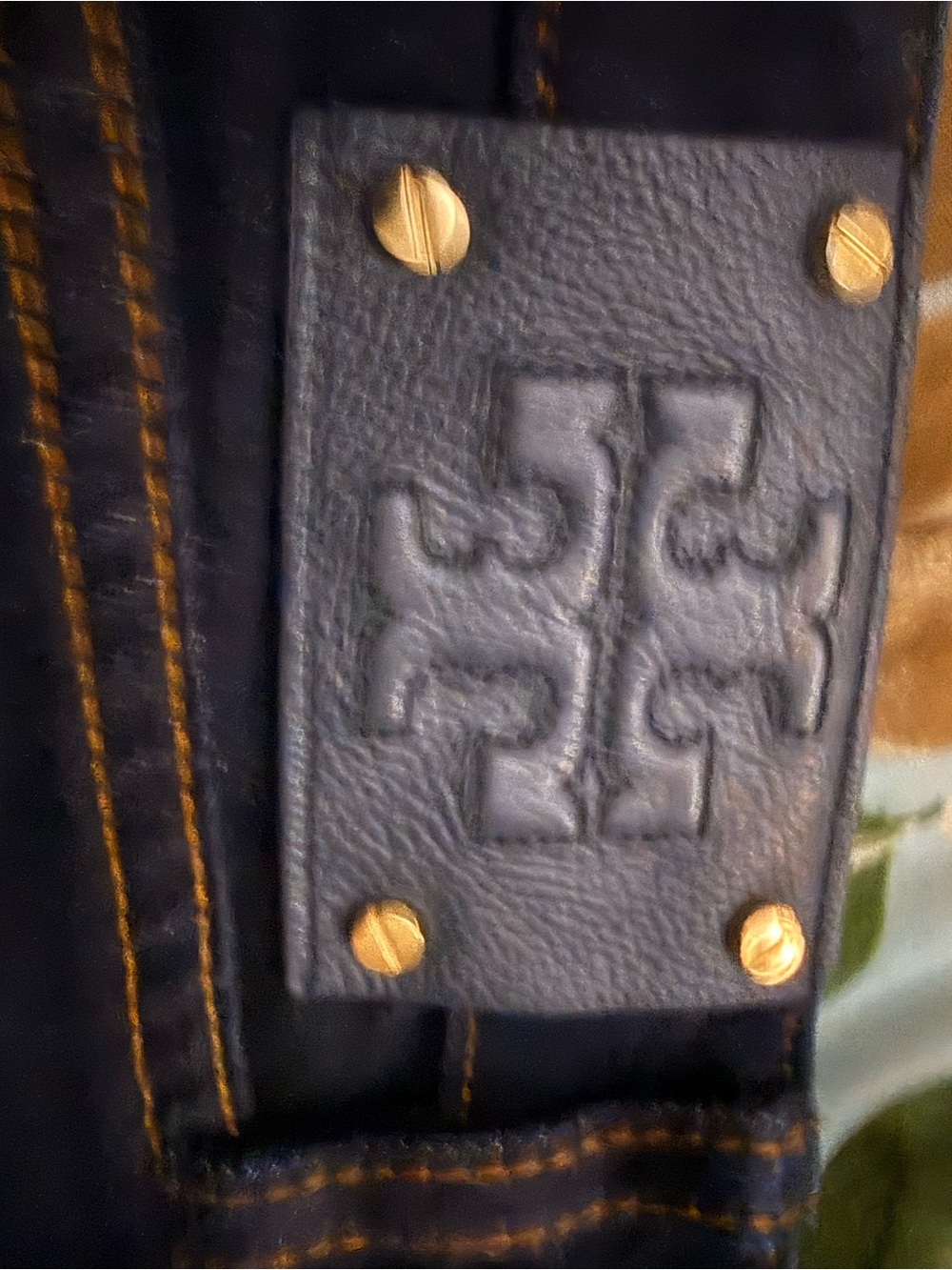 Tory Burch Dark Blue Flare Jeans - Picture 4 of 5